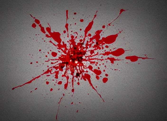 Prompt: blood splatter overlay on plain white background