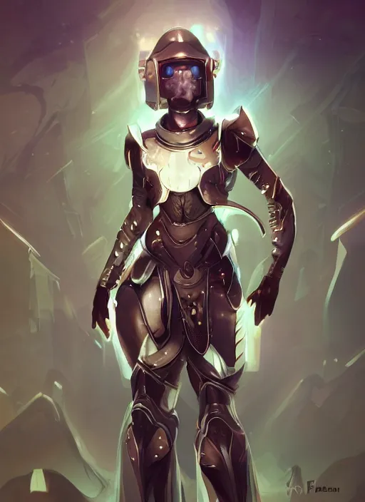 Image similar to of a full body, center frame hyper realistic digital arthero pose of a timepunk war cleric in a futuristic pearl armor, antenna tech helmet, dark gloomy environment. trending on artstation, art by lois van baarle by sung choi by john kirby artgerm style pascal blanche