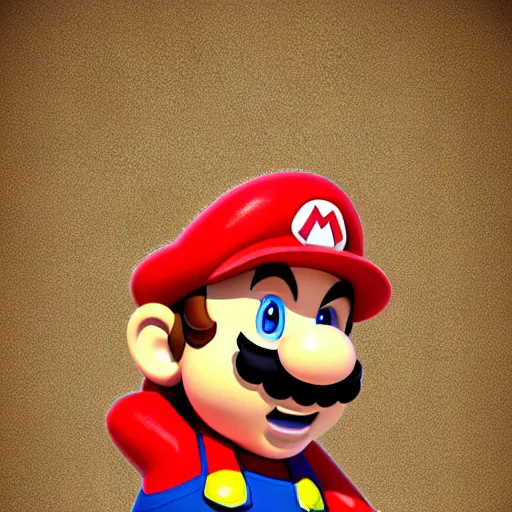 Prompt: Mario 3d render , cartoony visio