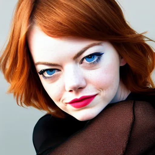 Image similar to angel emma stone, portrait, sharp focus, award winning dslr photography, clear image, global illumination, radiant lighting, intricate environment