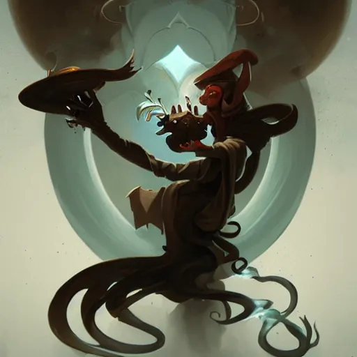 Image similar to The smoke king by Peter Mohrbacher:5 Trending on Artstation:5