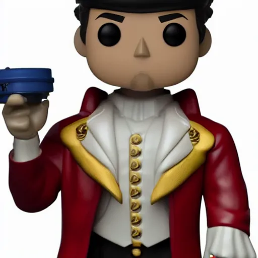 Image similar to 3 d render of funko pop figurine of simon bolivar. realistic. photo. photorealistic. detailed. high quality. high resolution. lossless quality. lossless. 8 k. hdr. 4 k. 8 k resolution. 1 6 k resolution