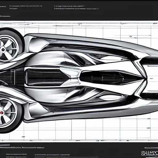 Image similar to front and back full body full height, h. r. giger supercar, ergonomic, simple. 8 5 mm, super high resolution photo. front and rear. prize winning engineering diagram.