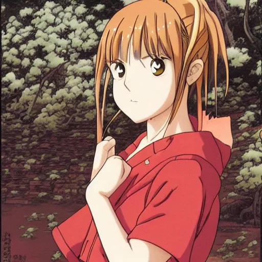 Image similar to anime emma watson by by Hasui Kawase by Richard Schmid by Akira Toriyama by Eiichiro Oda