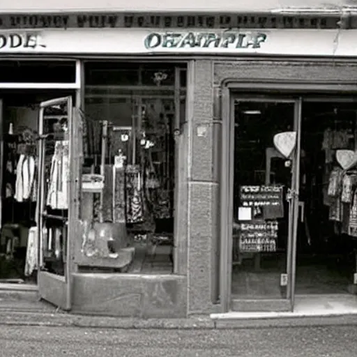 Prompt: photograph of a store from 2 0 0 7