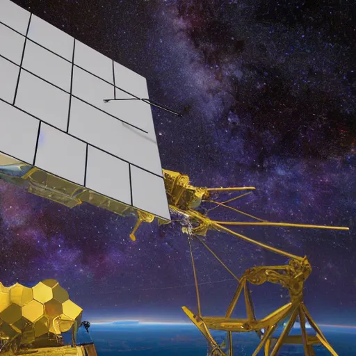 Prompt: Liminal space in outer space, James Webb telescope