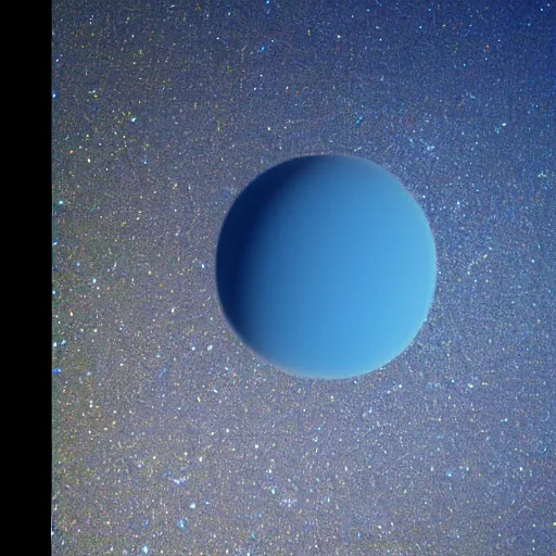 Image similar to standing on neptune, looking out into the vastness of space