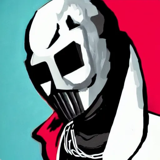 Image similar to Rapper MF DOOM