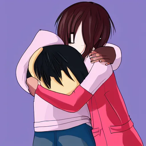 Image similar to teenager girl hugs boy 1 4 yo 1 5 yo innocent love pixiv fanbox