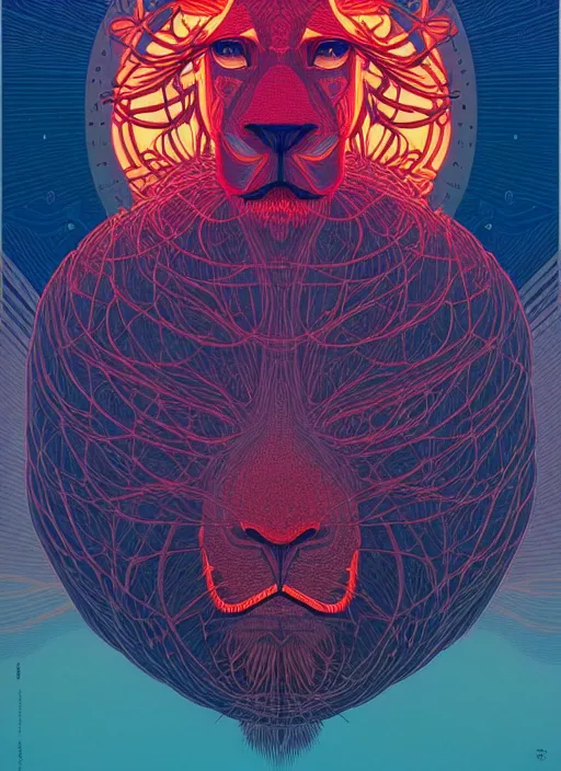 Prompt: symmetry!! stunning portrait of mad lion scientist by victo ngai, kilian eng vibrant colours, dynamic lighting, digital art, winning award masterpiece, fantastically beautiful, illustration, aesthetically inspired by beksinski and dan mumford, trending on artstation, art by greg rutkowski, 8 k