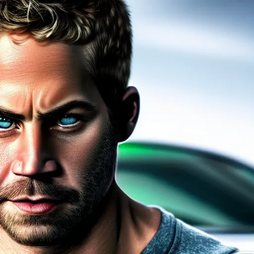 Image similar to if Paul Walker was the hulk, cinematic, epic, cool, photo realistic, 4k, high detail