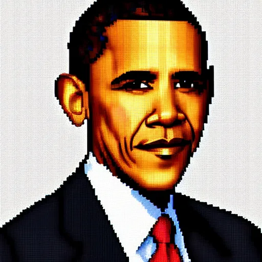 Obama Pixel Art, hyper realistic, HD, HQ, photo | Stable Diffusion ...