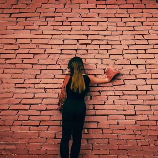 Image similar to a woman standing in front of a wall with a name on it, a stock photo by juan villafuerte, instagram, pre - raphaelitism, full body, contest winner, maximalist