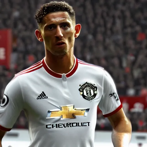 Prompt: ultra - photorealistic, manchester united player cried after degradation, intricate details, sharp focus, perfect baroque like real project, symmetrical realistic, perfect face and anatomy ultra - details, 4 k, uhd, beautiful random content position, perfect emotion, balance