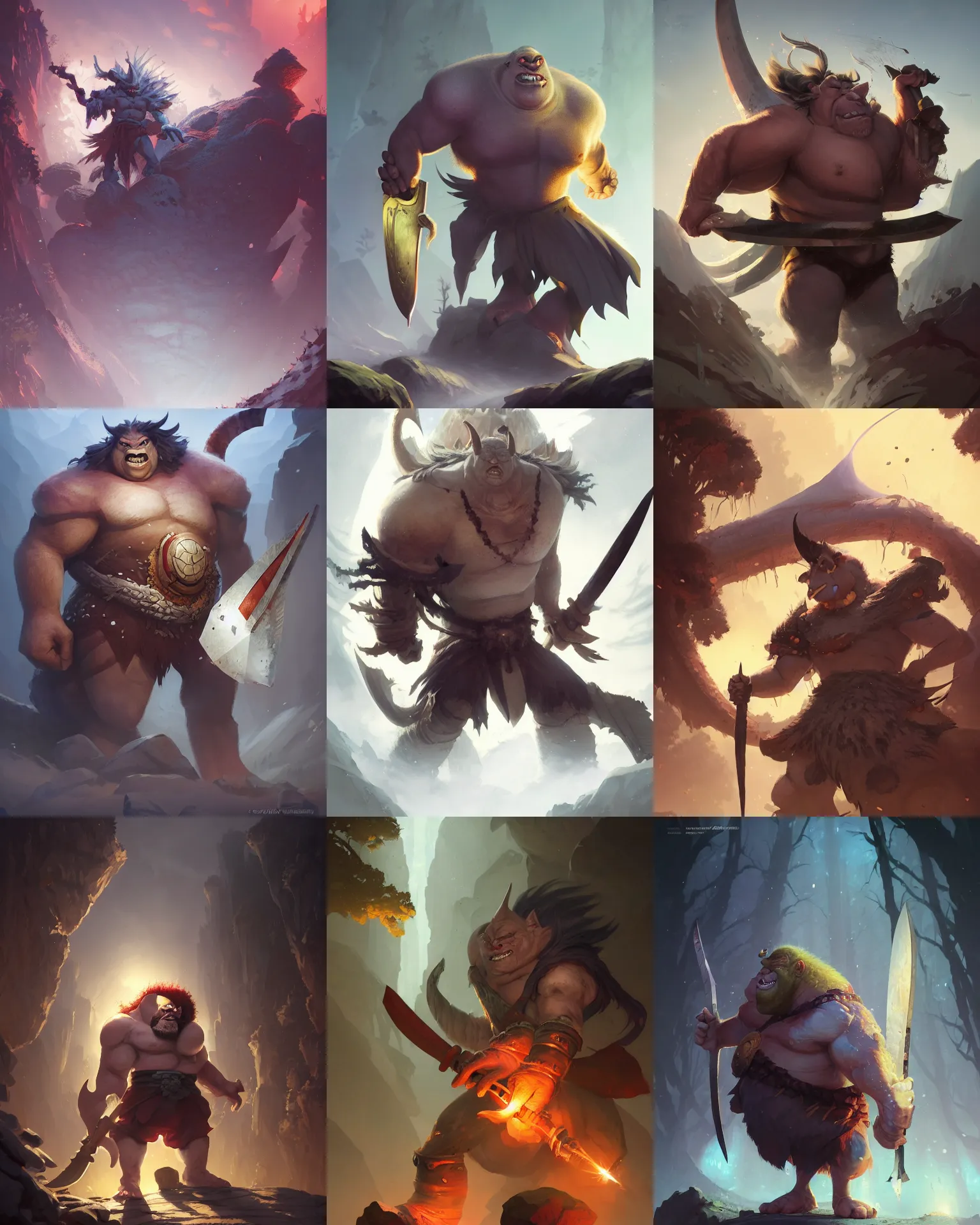 Prompt: Nertoge the ogre guilds number one proud warrior, axe, magnificent, medium shot, close up, details, sharp focus, elegant, highly detailed, illustration, by Jordan Grimmer and greg rutkowski and PiNe(パイネ) and 薯子Imoko and 香川悠作 and wlop and maya takamura, intricate, beautiful, Trending artstation, pixiv, digital Art