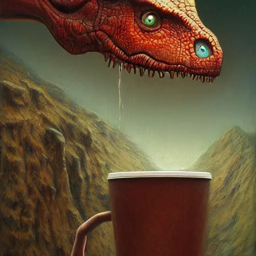 Jurassic World coffee machine I by Aicydon on DeviantArt