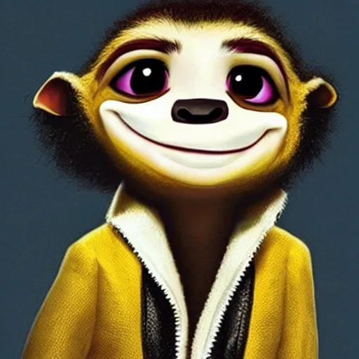 Image similar to “Michael Jackson as Sid the Sloth, animation”