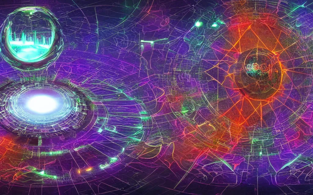 Image similar to prophecy of a techno - spiritual utopian gods, perfect future, award winning digital art