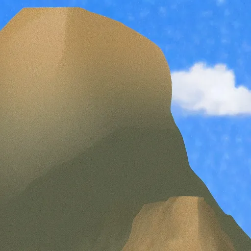 Image similar to mountain that is in the shape of kanye west's head