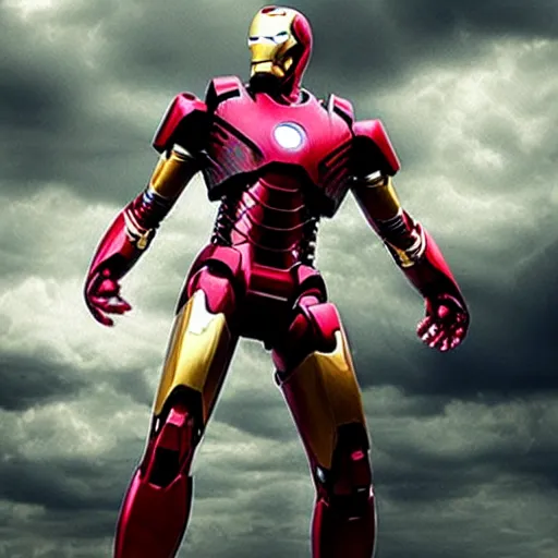 Prompt: < photo hd stunning gritty reimagined > iron man < / photo >