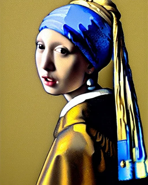 Prompt: girl with a pearl earring