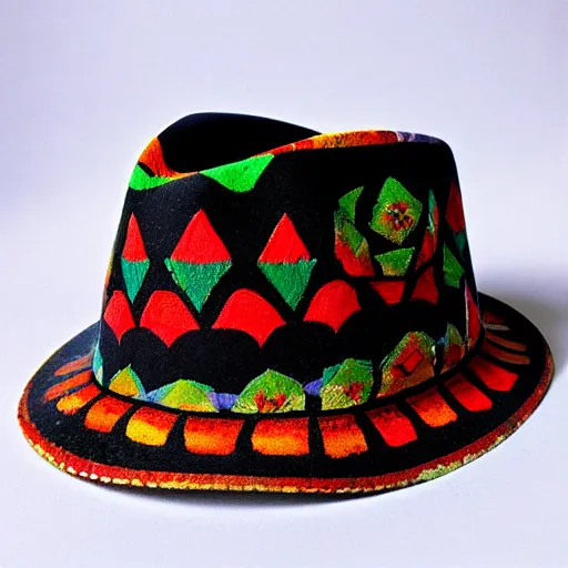 Image similar to mexican folk art fedora