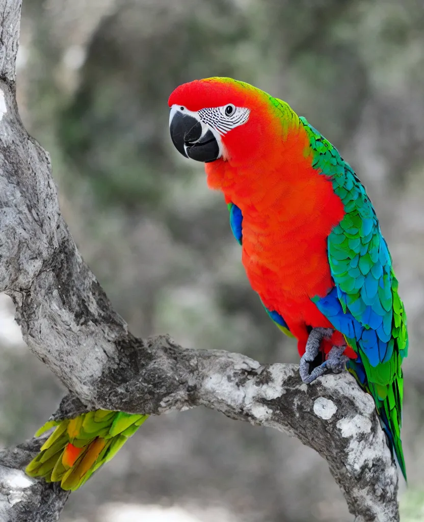 Image similar to polandrock parrot answering a cellphone