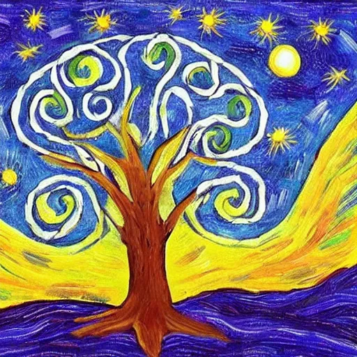 Prompt: tree of life https://media.discordapp.net/attachments/1005597369187958895/1006584269591810168/tree_of_life_starry_night_trending_on_artstation_pixiv_hyperdetailed_Unreal_Engine_4k_8k_ultra_HD_Stanley_Artgerm_Lau_WLOP_Rossdraw_-H_1024_-W_1024_-n_4_-i_-S_2718757138_ts-1660042433_idx-1.png