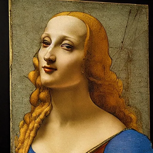 Prompt: a pin up, by leonardo da vinci