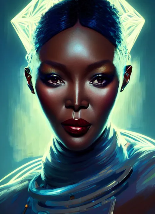 Prompt: portrait of apex legends naomi campbell, intricate, elegant, glowing lights, highly detailed, digital painting, artstation, glamor pose, concept art, smooth, sharp focus, illustration, art by artgerm and greg rutkowski, artey freytag