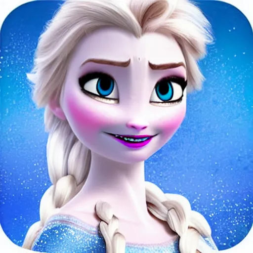 Prompt: Elsa in frozen looking in Roblox game spraying ice with hands