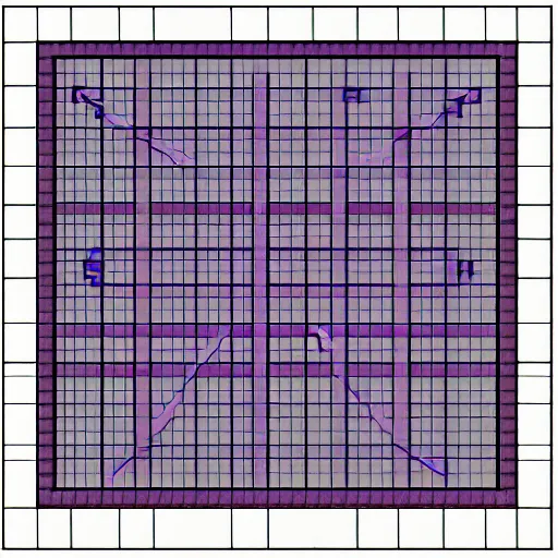 Prompt: satanic graph paper