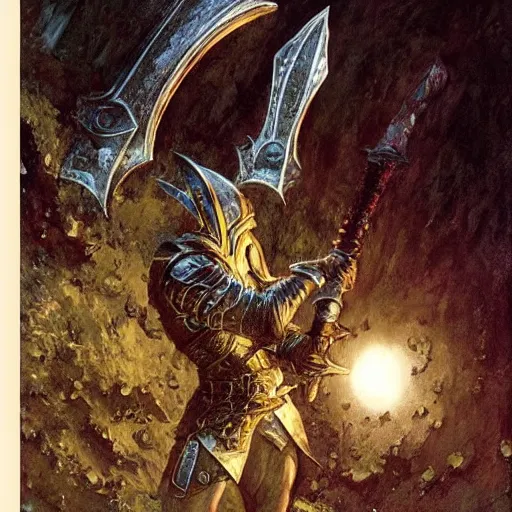 Prompt: the moonlight greatsword from dark souls, art by norman rockwell and donato giancola and greg rutkowski