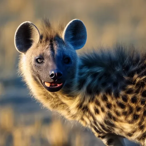 Image similar to photo of a hyena goose hybrid