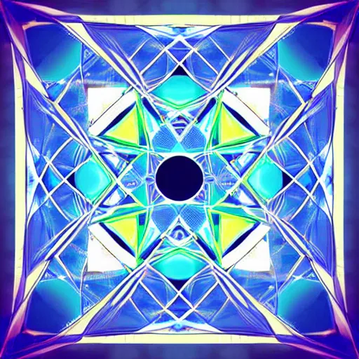 Prompt: beautiful geometrical digital art