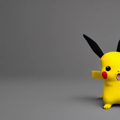 Prompt: a pikachu plushie, 3 d octane render, photorealistic, hyperdetailed, rtx, hdr, 8 k, 5 0 mm lens.