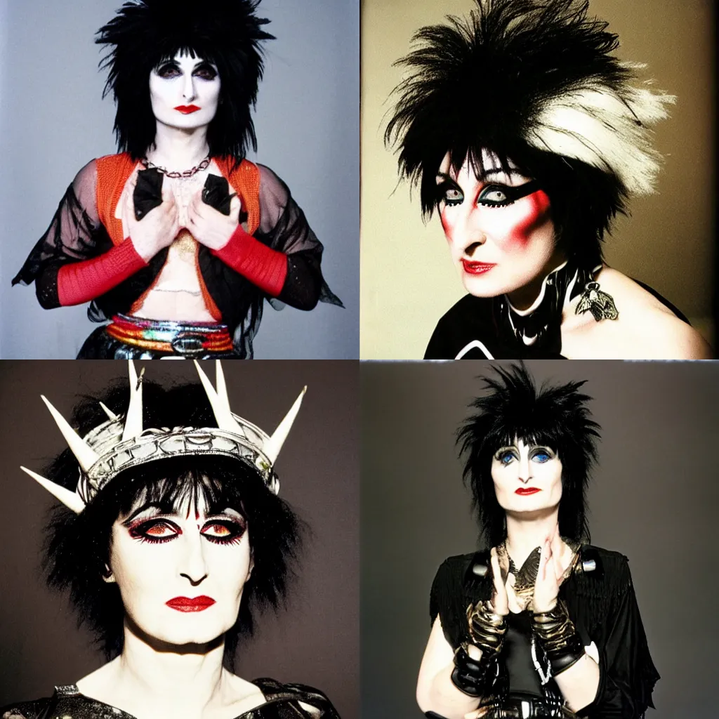 Prompt: siouxsie sioux as soup