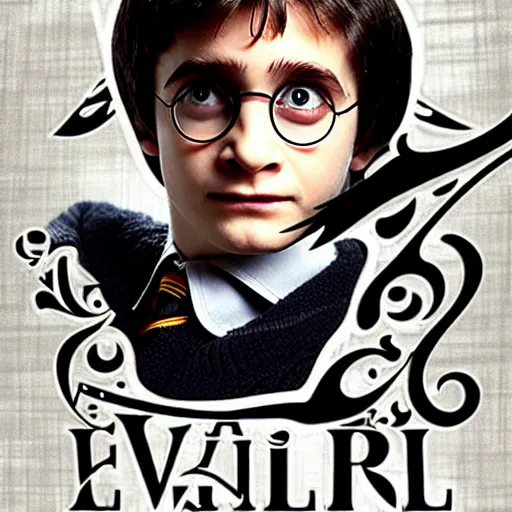 Prompt: Evil Harry Potter