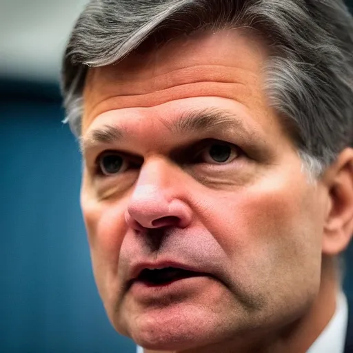 Image similar to fbi director Christopher wray getting scolded by a judge, photo 85mm, f/1.3