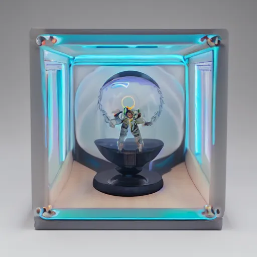 Image similar to incubator from mahou shoujo madoka magica, product shoot, studio lighting