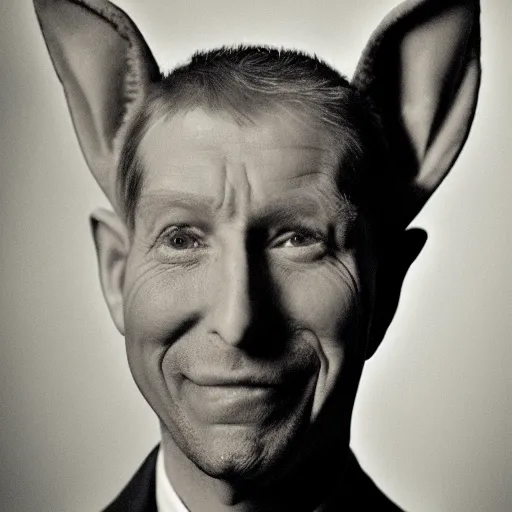 Image similar to a realistc photo of a man with big ears