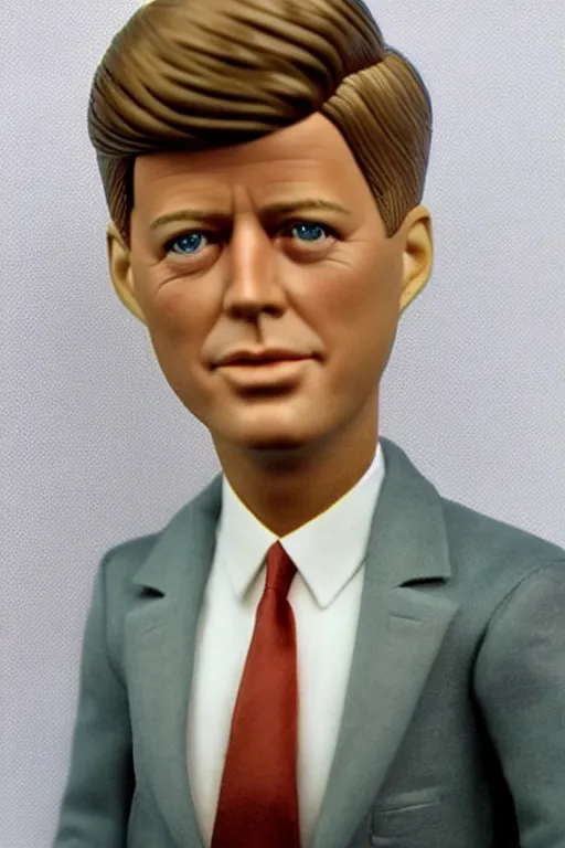Prompt: john f. kennedy barbie doll, photorealistic, highly detailed,