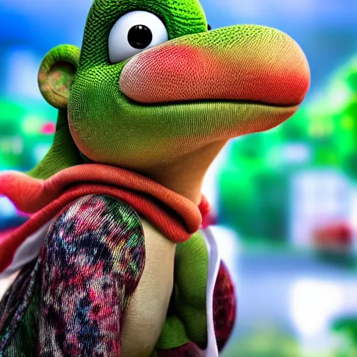 Prompt: stunning award winning hyperrealistic hdr 8 k highly detailed portrait photo of yoshi as a real human
