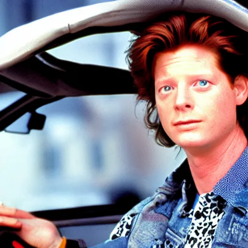 Prompt: back to the future starring eric stoltz