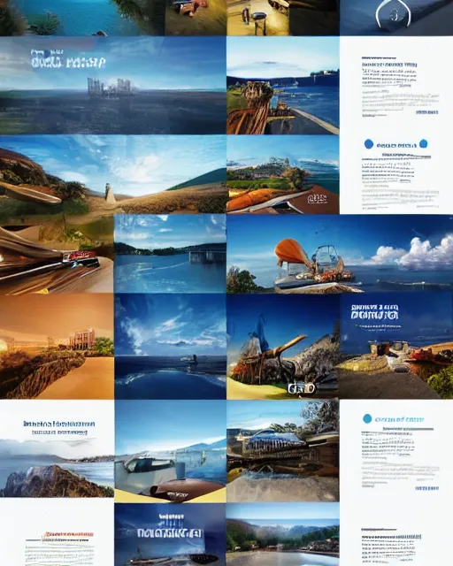 Prompt: travel company ad concept design, one design, modern, vibrant, very detailed