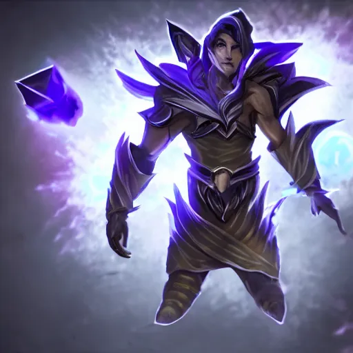 Image similar to concept art of a new league of legends champion, volumetric lightening, new