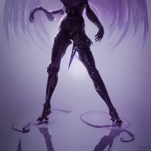 Image similar to dark evil girl, beautiful girl, darkness aura, full body, artstation, 4k, octane render, unreal engine 5, Hajime Sorayama, Bruce Pennington,