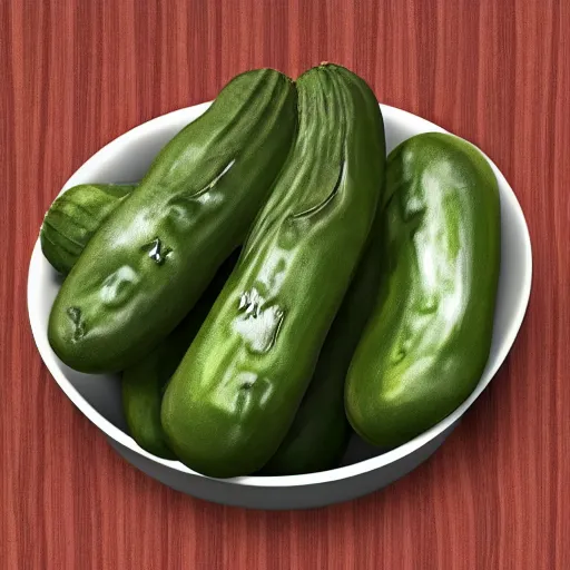 Prompt: realistic pickles