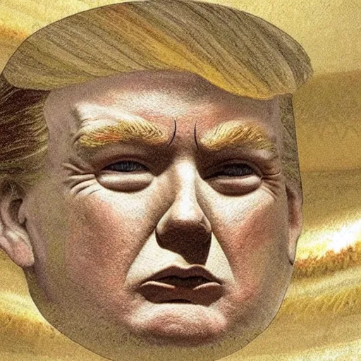 Image similar to Cave-painting! Of ((((Donald trump))))