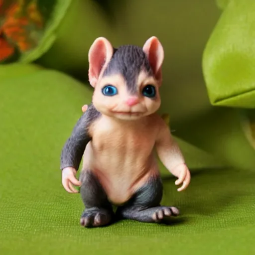 Image similar to gollum as a calico critters